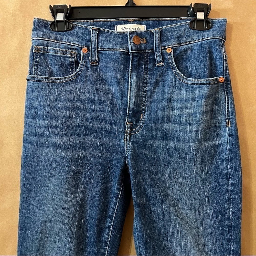 Madewell | 9" Mid-Rise Skinny Jeans in Pendale Wash Stretch Classic Size 26 - Picture 5 of 16